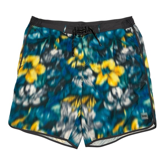 Boss Hugo Boss Shorts Men's XL‎ Multicolor Swim Trunk Mesh Lined Pocket Logo - Picture 1 of 16